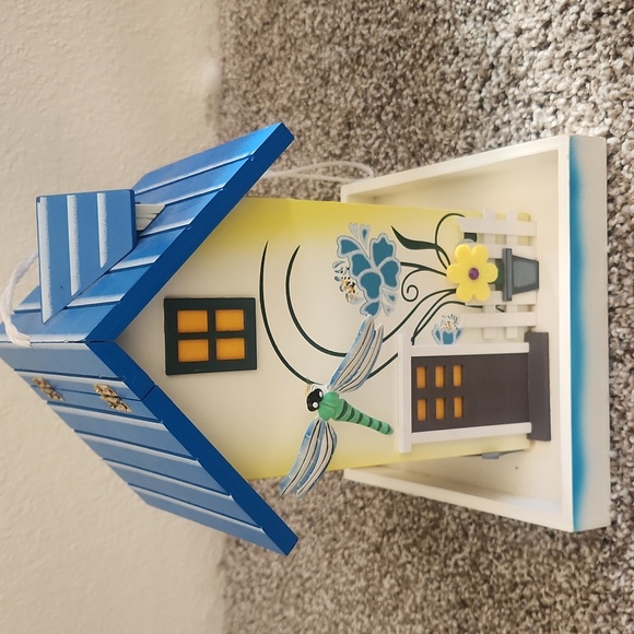 Shuyang Other - Blue and Yellow Decorative Birdhouse Feeder